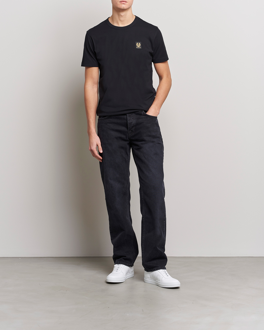 Heren | T-shirts | Belstaff | Cotton Logo T-Shirt BLACK