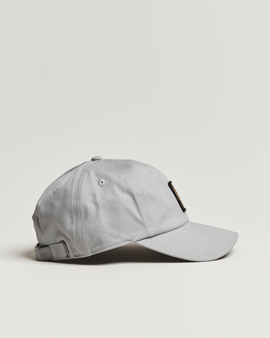 Heren | Belstaff Phoenix Logo Cap Pearl Grey | Belstaff | Phoenix Logo Cap Pearl Grey