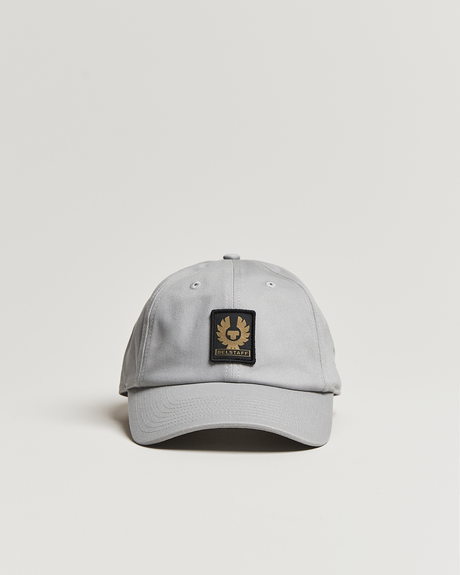 Heren | Belstaff Phoenix Logo Cap Pearl Grey | Belstaff | Phoenix Logo Cap Pearl Grey