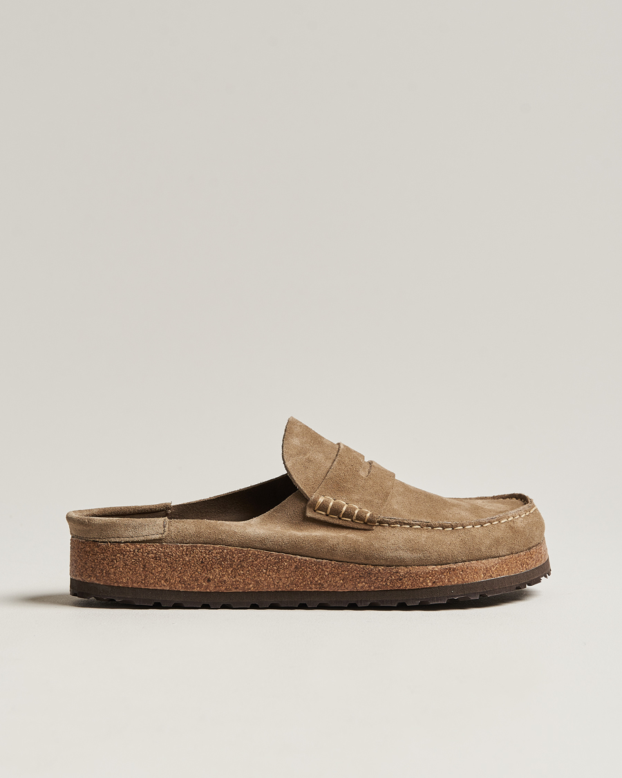 Heren | Sandalen slides | BIRKENSTOCK | Naples Taupe Suede