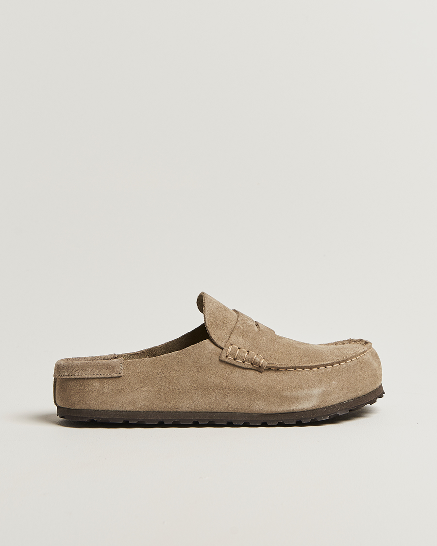 Heren | Sandalen slides | BIRKENSTOCK | Naples Taupe Suede