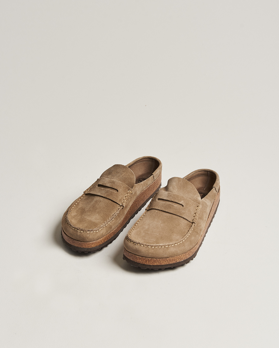 Heren | Sandalen slides | BIRKENSTOCK | Naples Taupe Suede