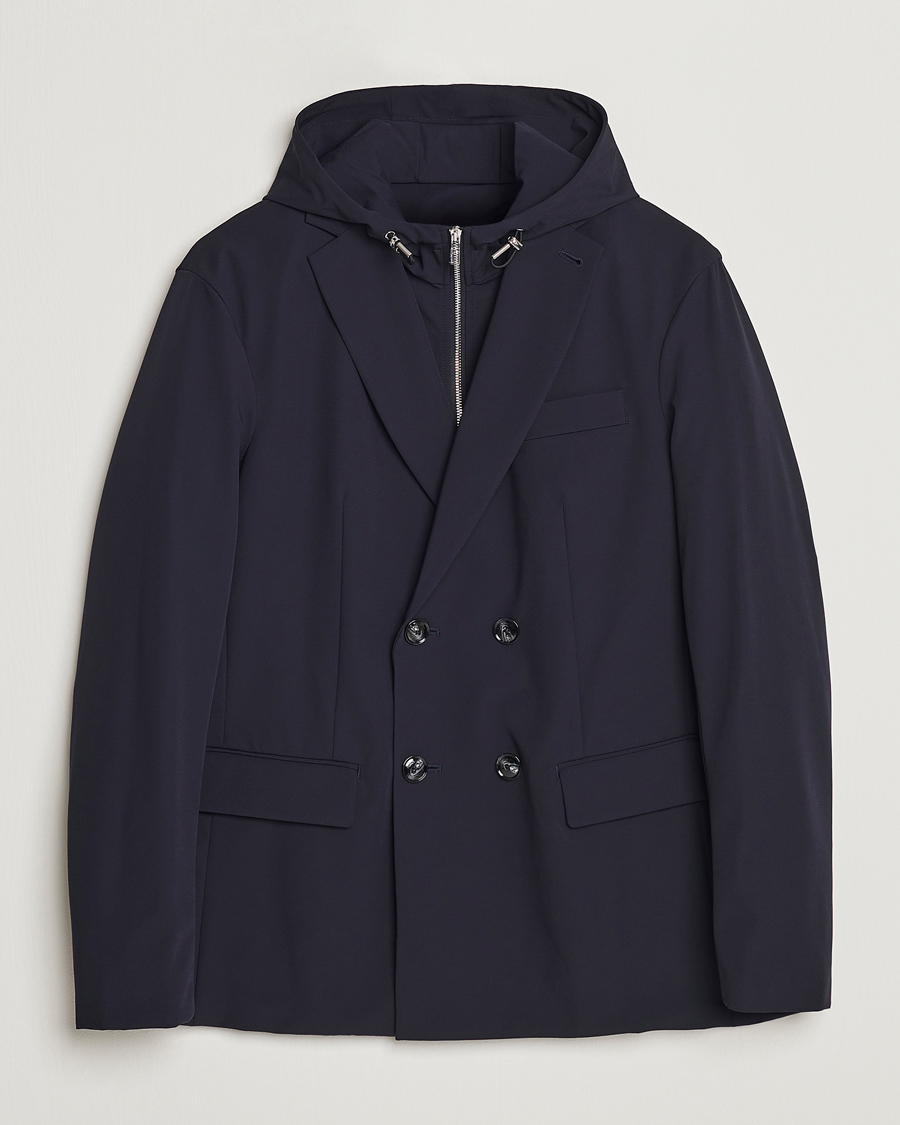 Homme | Blazers | Emporio Armani | Techincal Nylon Jacket Navy
