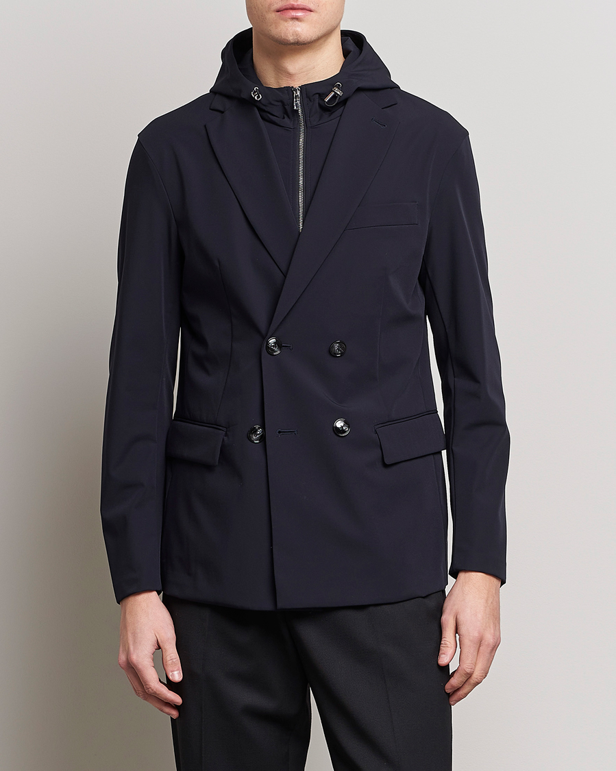 Homme | Blazers | Emporio Armani | Techincal Nylon Jacket Navy