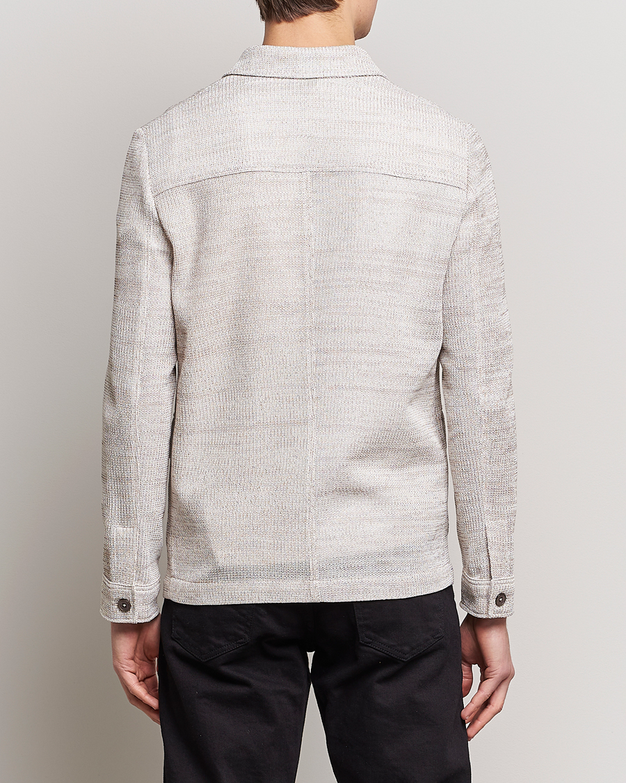 Homme | Blazers | Emporio Armani | Cotton Knitted Jacket Sand