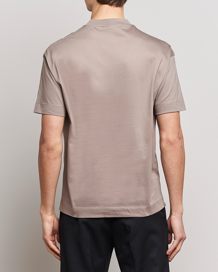 Homme | T-shirts | Emporio Armani | Cotton T-Shirt Beige