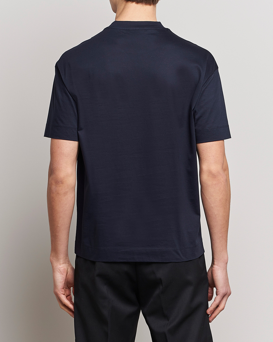 Homme | T-shirts | Emporio Armani | Cotton T-Shirt Navy
