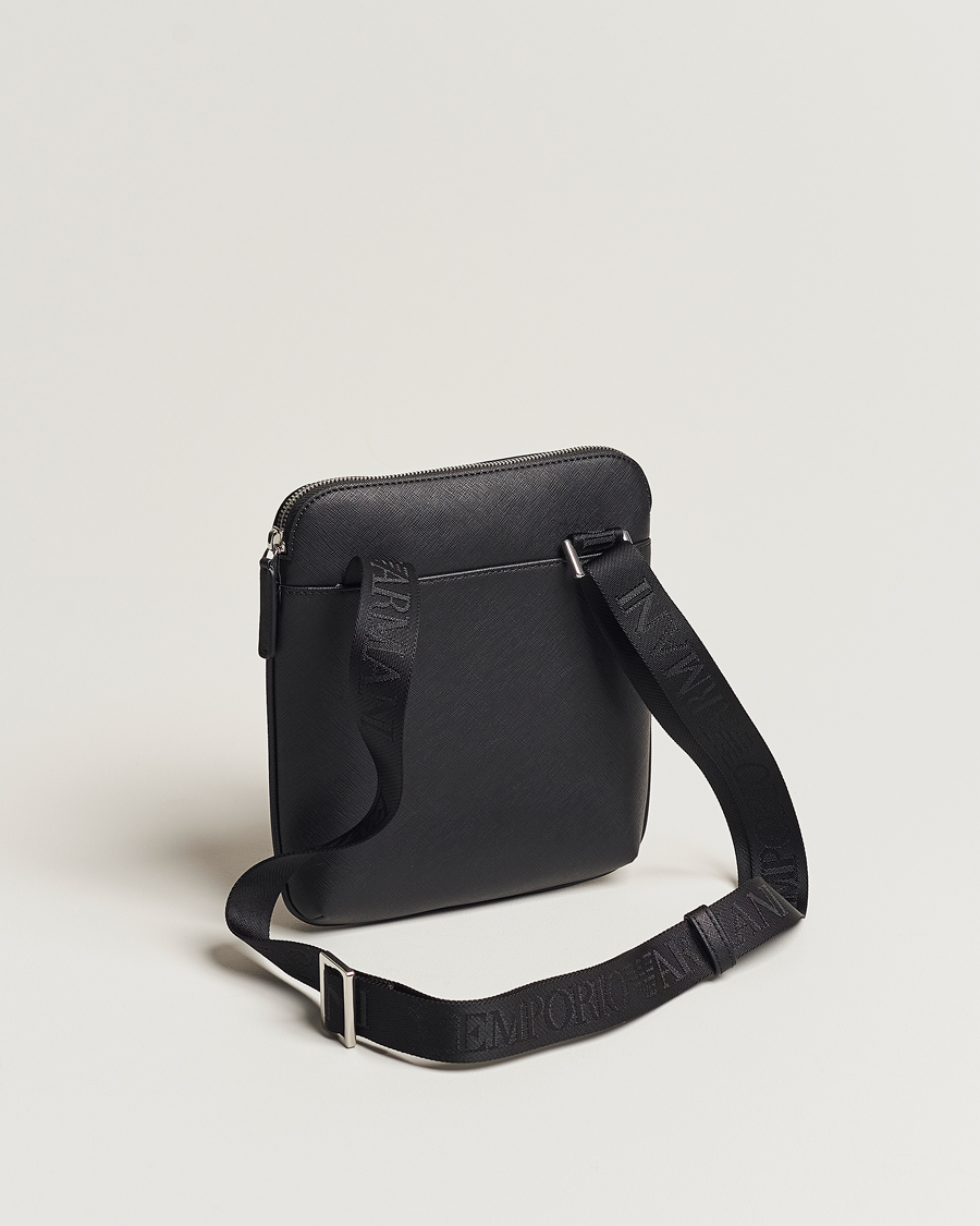 Homme | Emporio Armani Leather Messeager Bag Black | Emporio Armani | Leather Messeager Bag Black
