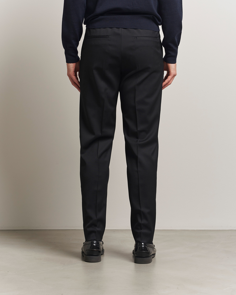 Homme | Pantalons | Filippa K | Theo Relaxed Wool Trousers Black