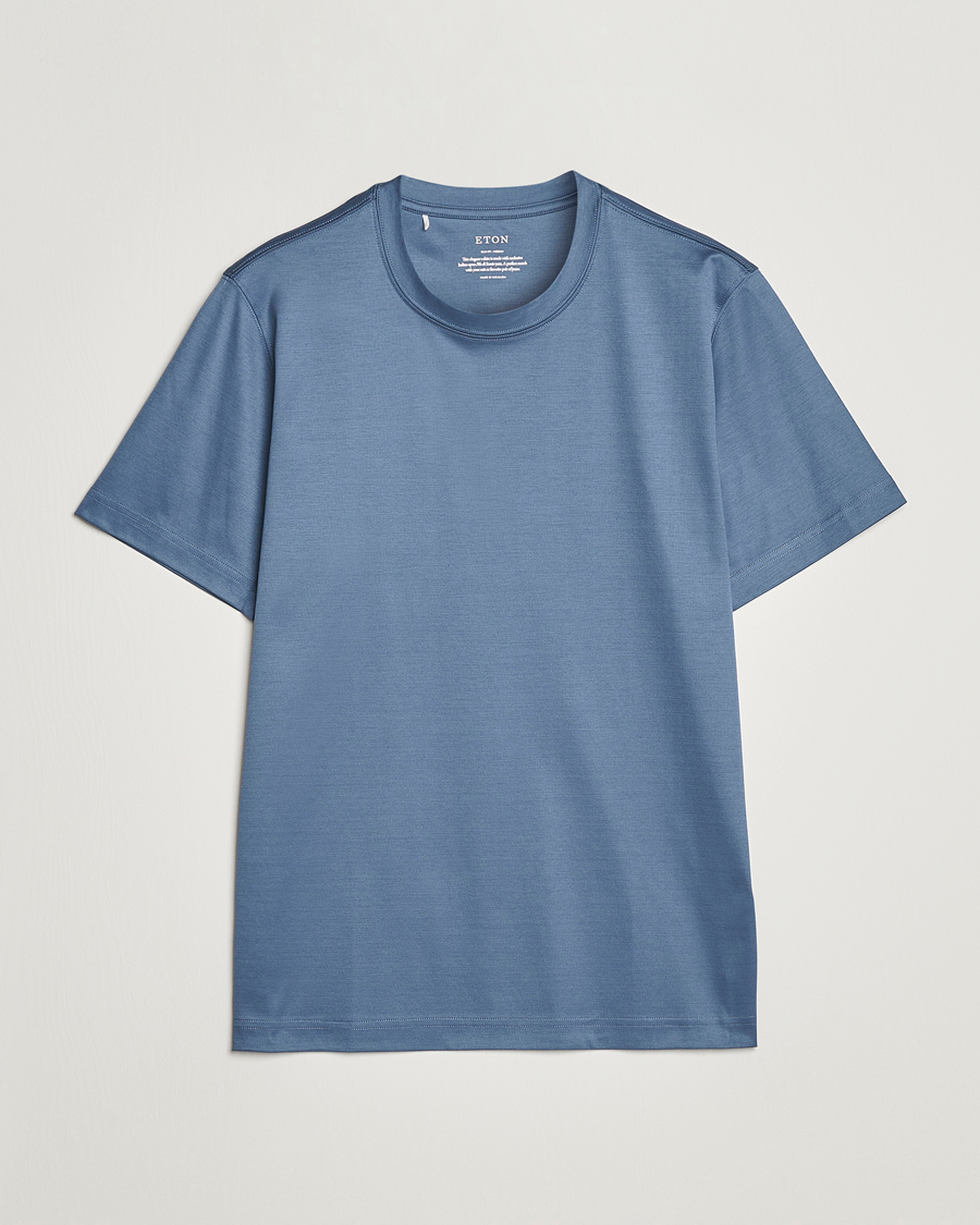 Heren | T-shirts | Eton | Filo Di Scozia T-Shirt Gray