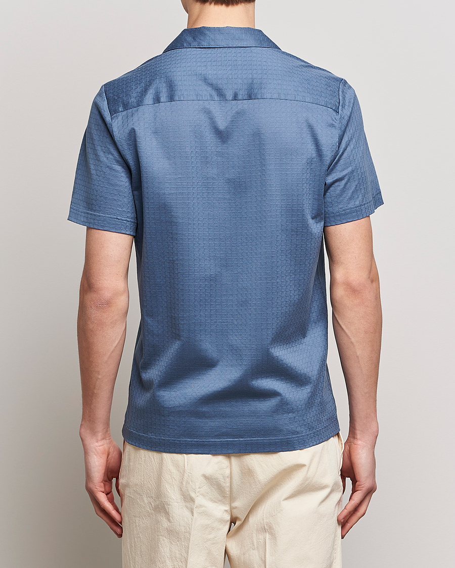 Homme | Polos | Eton | Filo Di Scozia Open Collor Shirt Light Blue