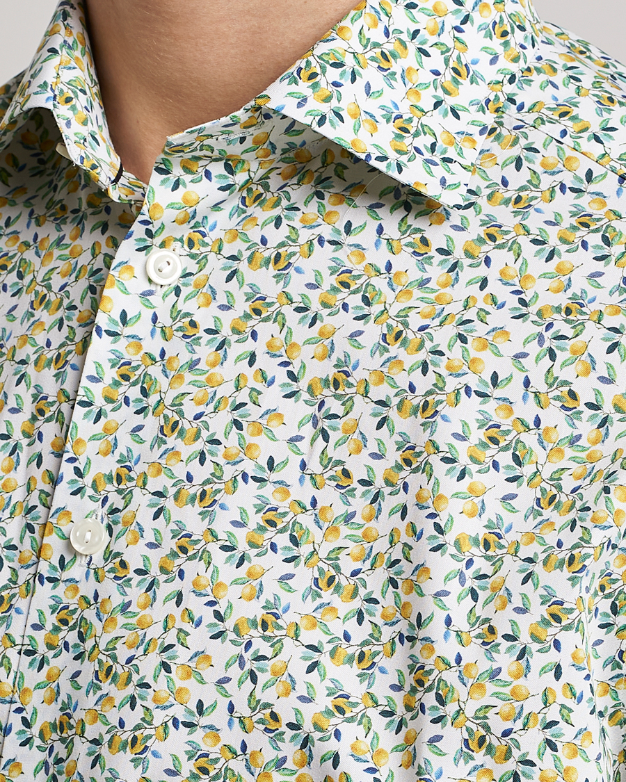 Homme | Chemises | Eton | Signature Twill Contemporary Fit Shirt Lemon Print