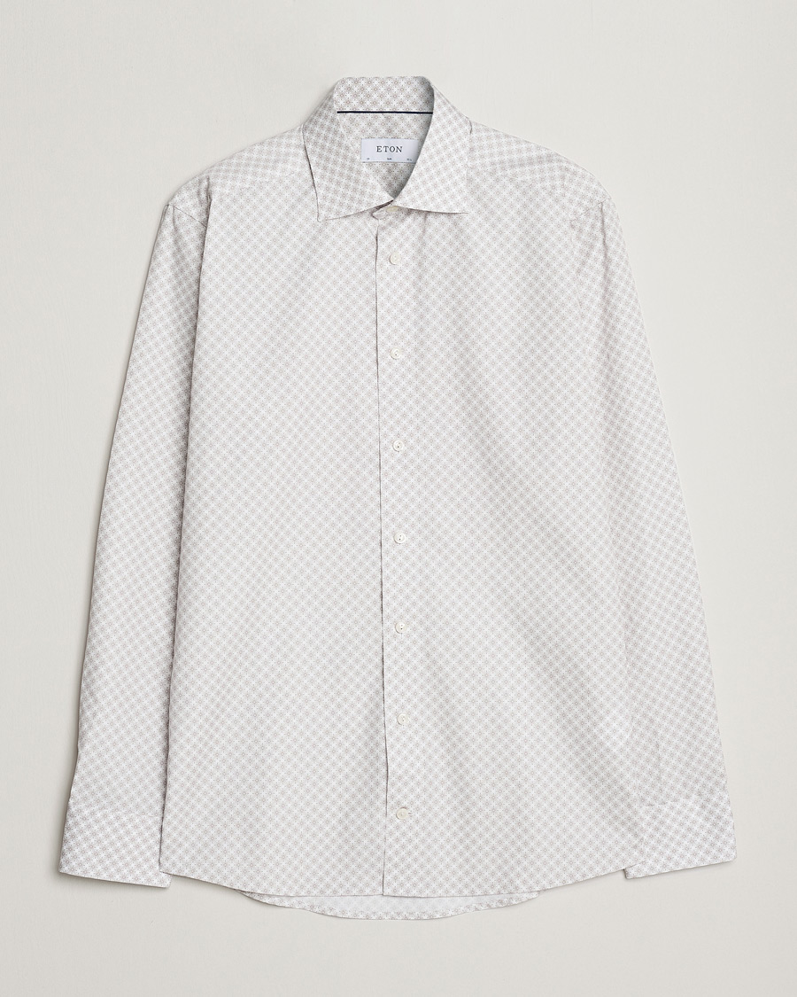 Homme | Chemises | Eton | Signature Poplin Shirt Brown