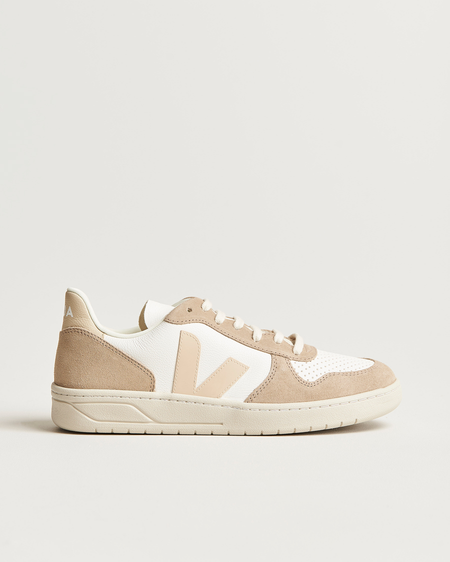 Homme | Veja V-10 Chromefree Leather Extra White/Sable Sahara | Veja | V-10 Chromefree Leather Extra White/Sable Sahara