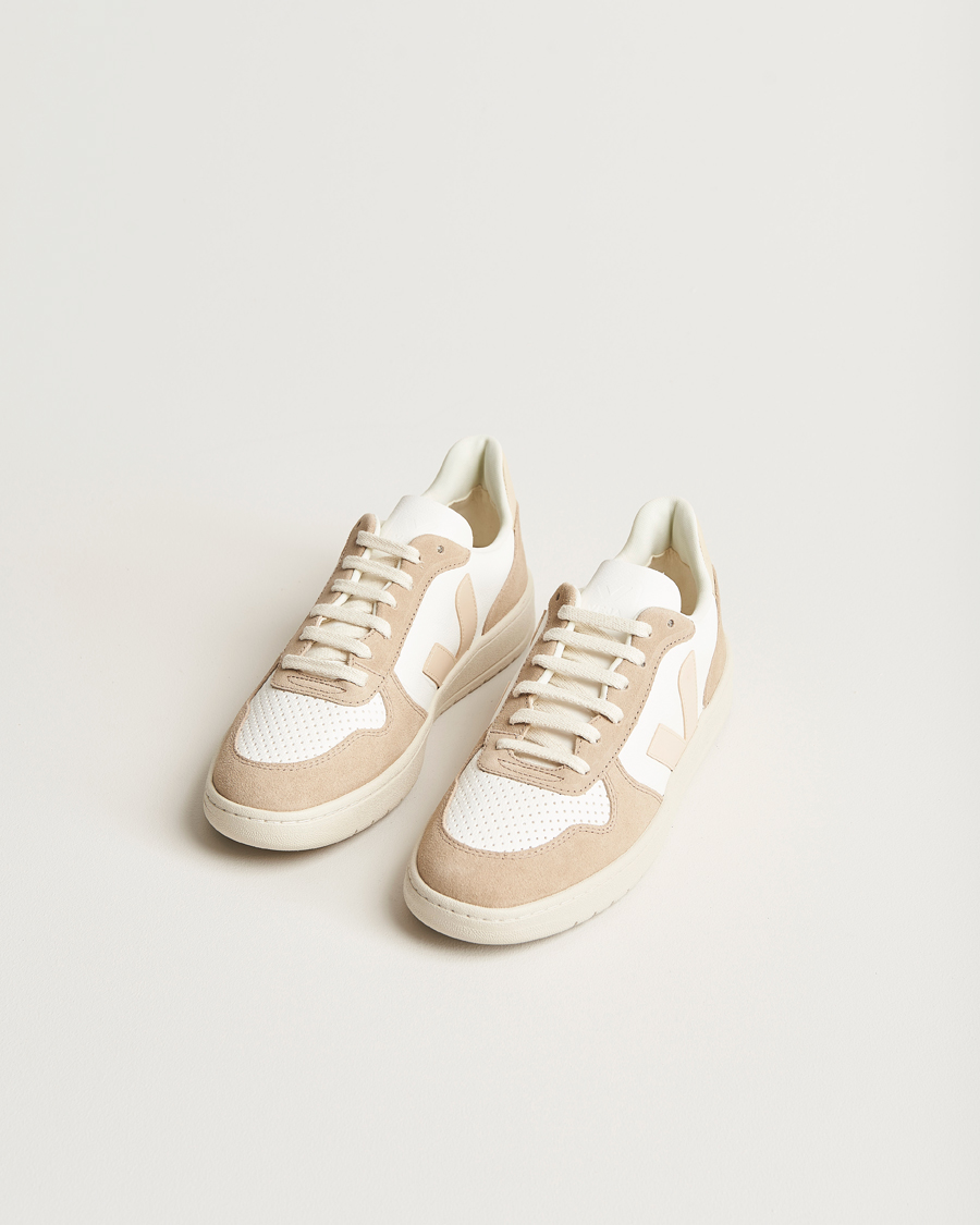 Homme | Veja V-10 Chromefree Leather Extra White/Sable Sahara | Veja | V-10 Chromefree Leather Extra White/Sable Sahara