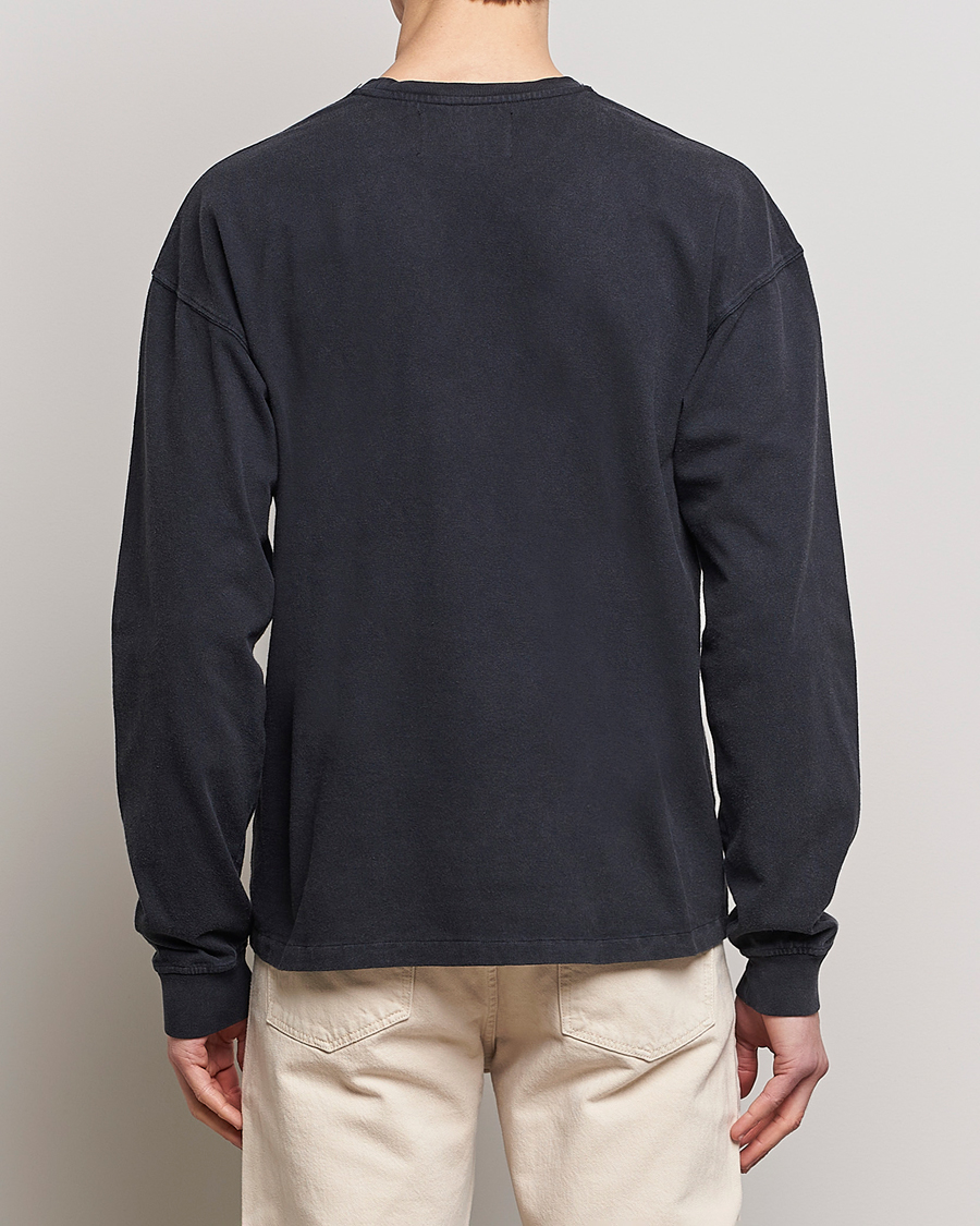 Homme | T-shirts | FRAME | Washed Long Sleeve T-Shirt Black