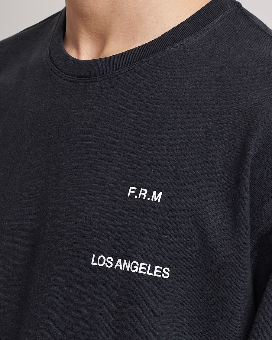 Homme | T-shirts | FRAME | Washed Long Sleeve T-Shirt Black