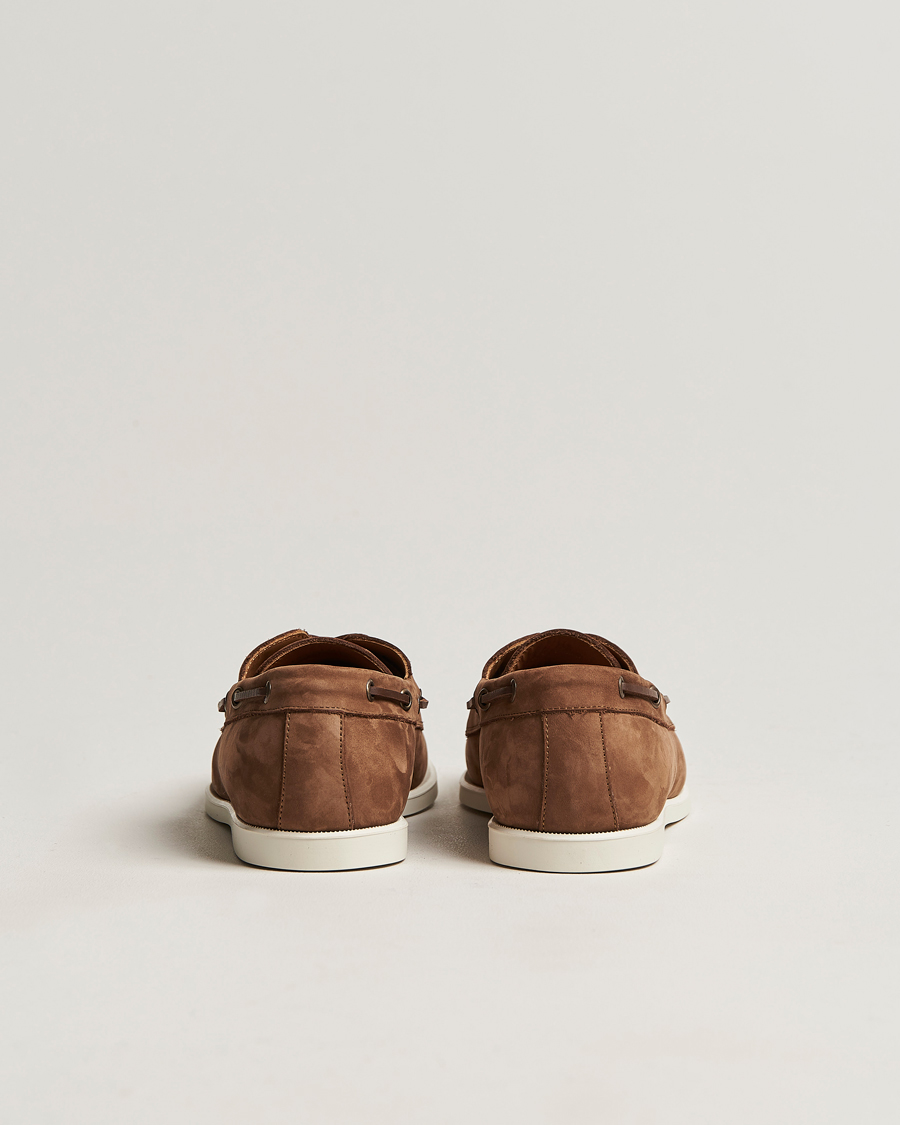 Homme | Canali Boat Shoes Dark Brown Nubuck | Canali | Boat Shoes Dark Brown Nubuck