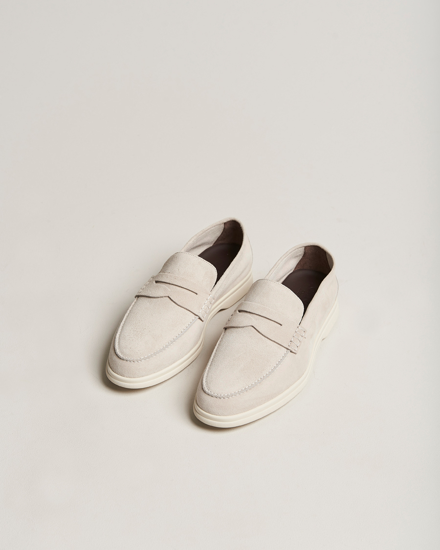 Homme | Canali Summer Loafers Light Beige Suede | Canali | Summer Loafers Light Beige Suede