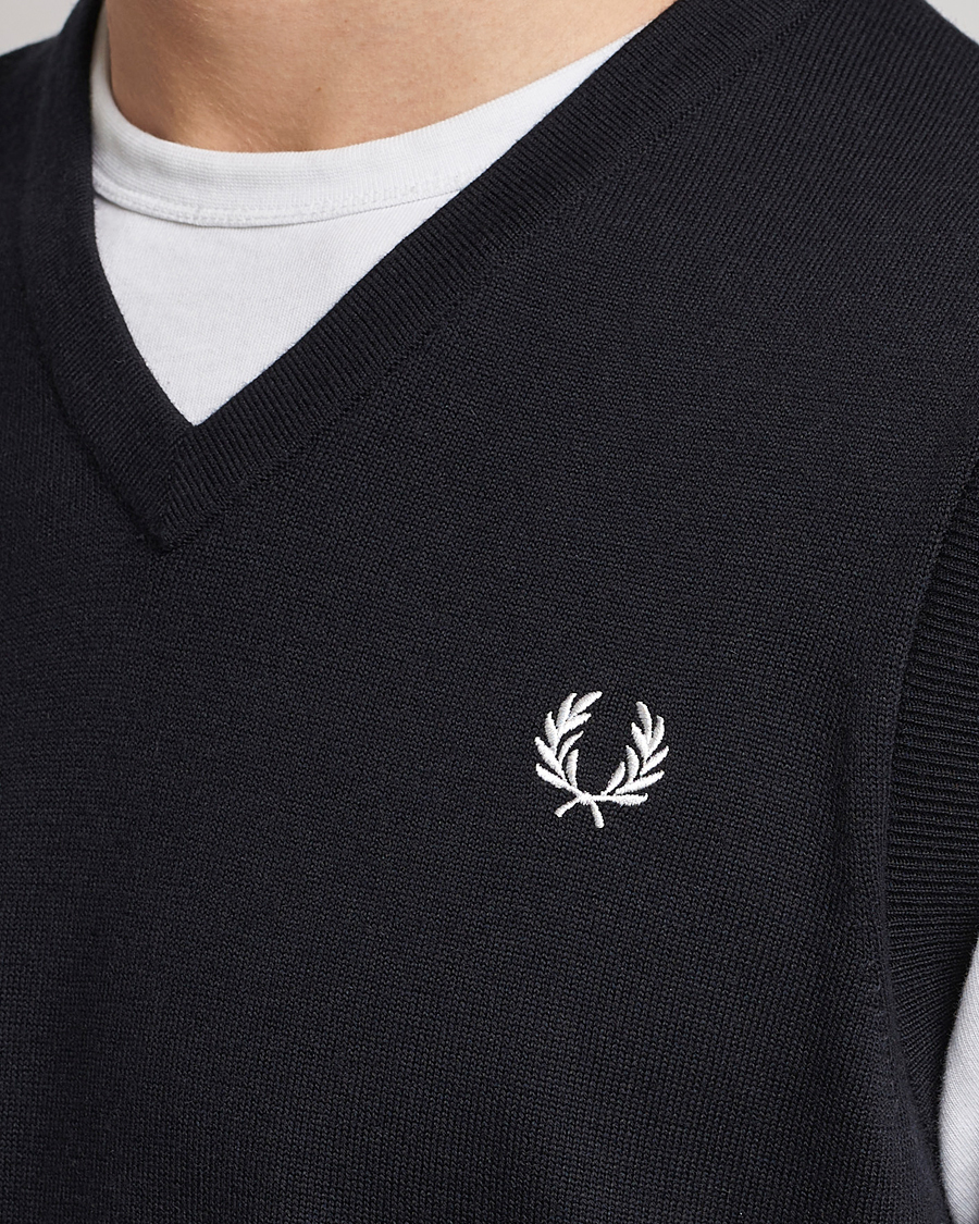 Homme | Pulls Et Tricots | Fred Perry | Classic V-Neck Tank Black