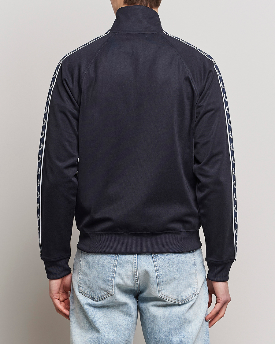 Homme | Pulls Et Tricots | Fred Perry | Taped Track Jacket Navy/White