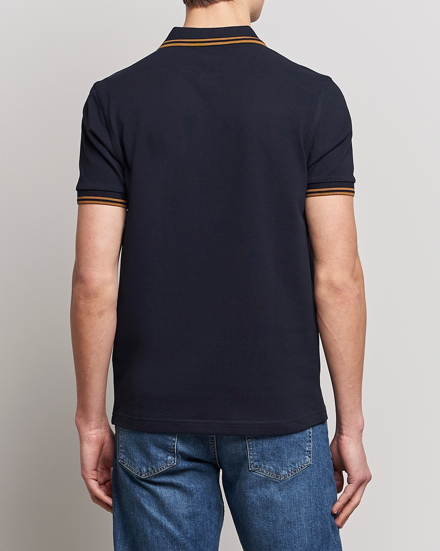 Homme | Polos | Fred Perry | Twin Tipped Polo Shirt Navy