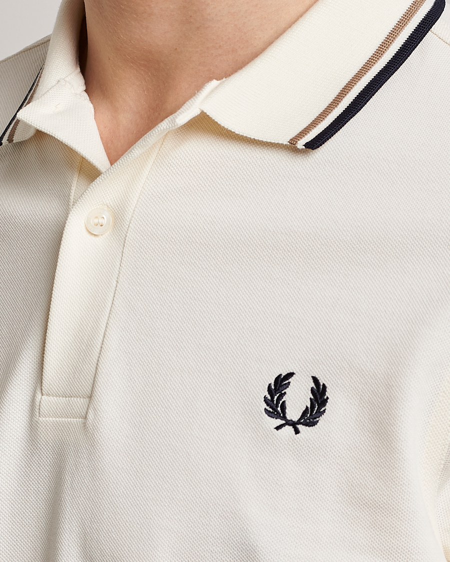 Homme | Polos | Fred Perry | Twin Tipped Polo Shirt Ecru