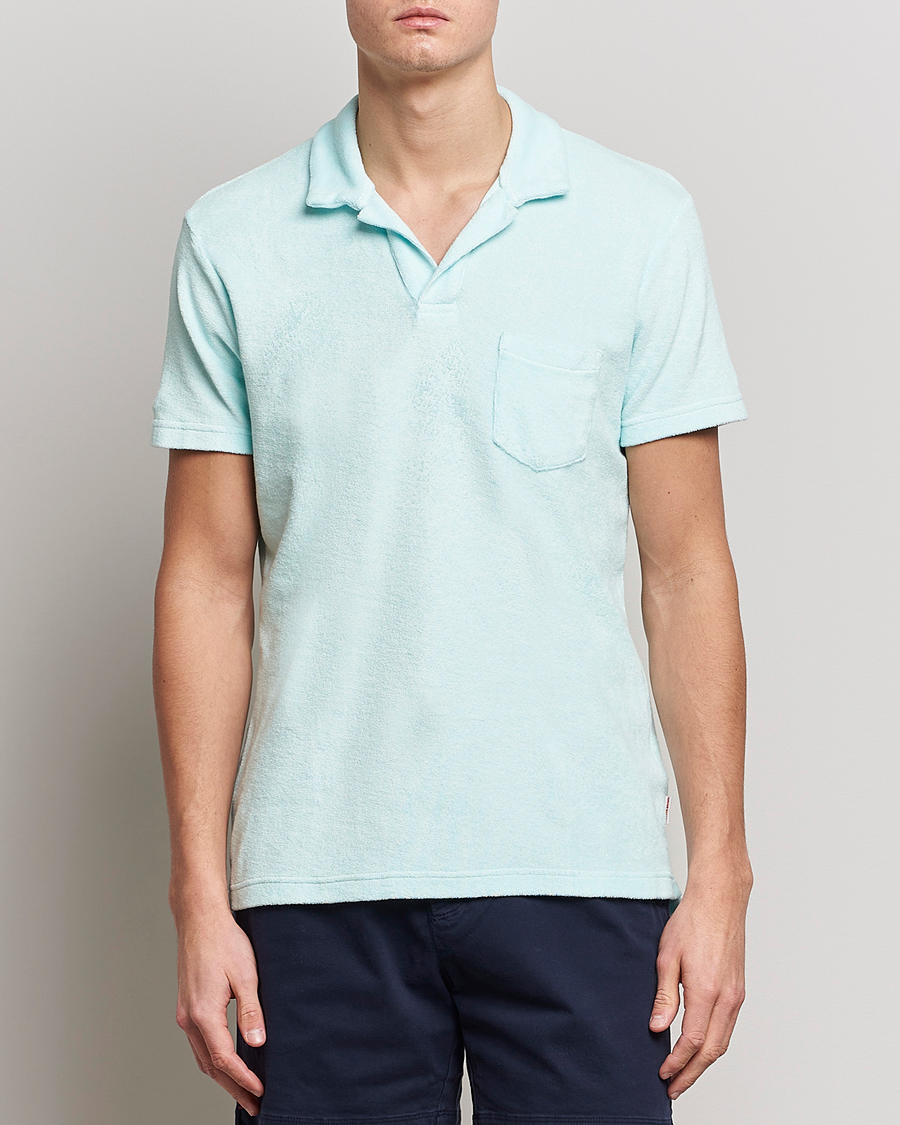 Homme | Polos | Orlebar Brown | Terry Polo Clear Sky