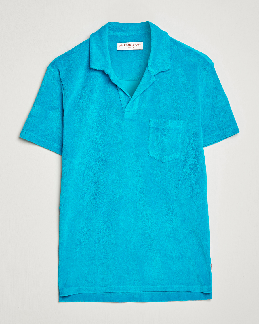 Homme | Polos | Orlebar Brown | Terry Polo Crystal Sea