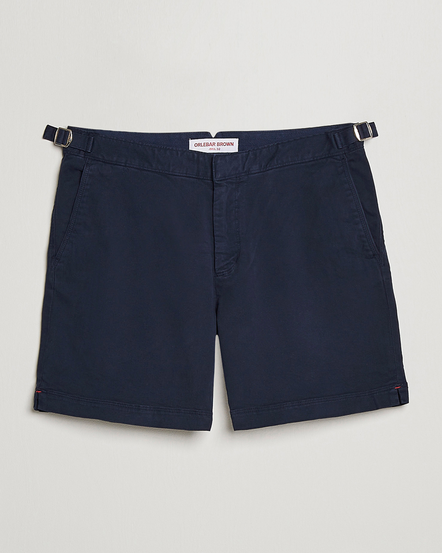 Heren | Korte broek | Orlebar Brown | Bulldog Cotton Stretch Twill Shorts Dark Navy