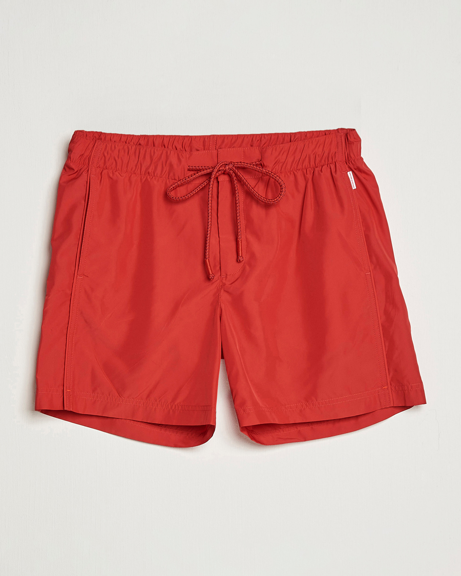 Homme | Maillots De Bain | Orlebar Brown | Bulldog Drawcord Solid Swimshorts Vermillion