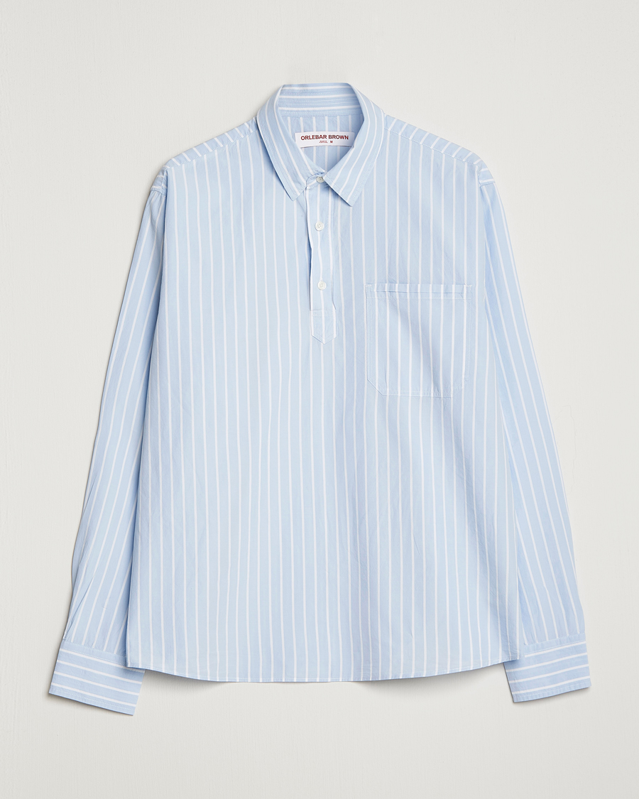 Heren | Overhemden | Orlebar Brown | Shanklin Relaxed Fit Overhead Shirt Serenity Blue