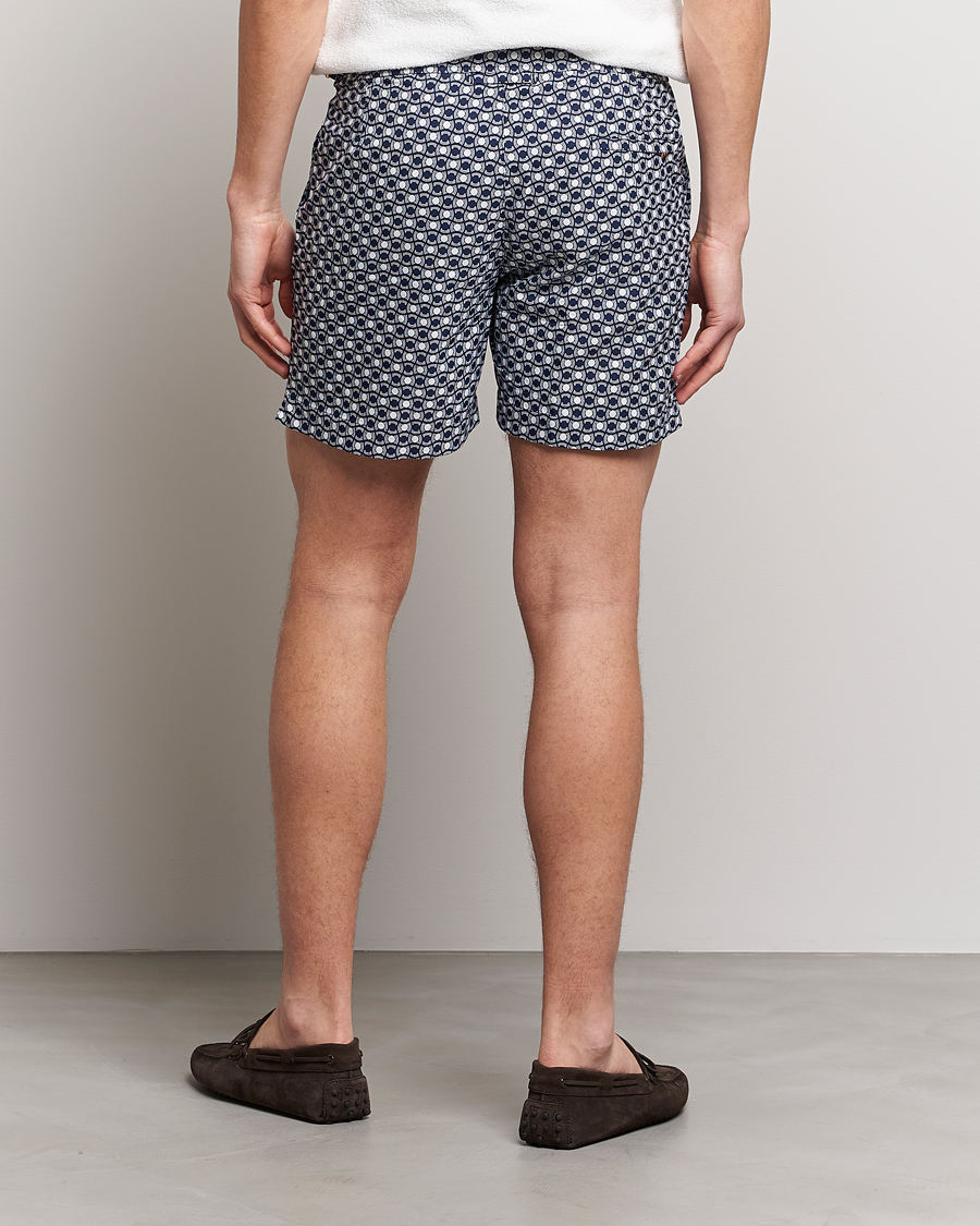 Homme | Maillots De Bain | Orlebar Brown | Bulldog Tela Jacquard Swimshorts Night Iris