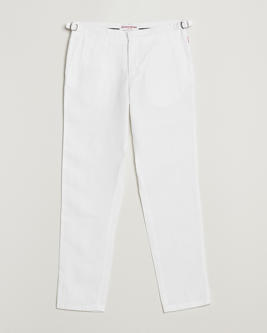 Homme | Pantalons | Orlebar Brown | Griffon Linen Trousers White