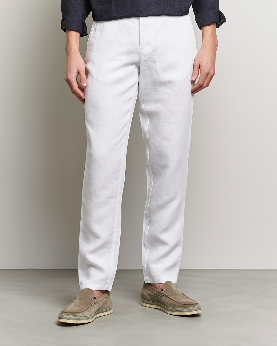 Homme | Pantalons | Orlebar Brown | Griffon Linen Trousers White