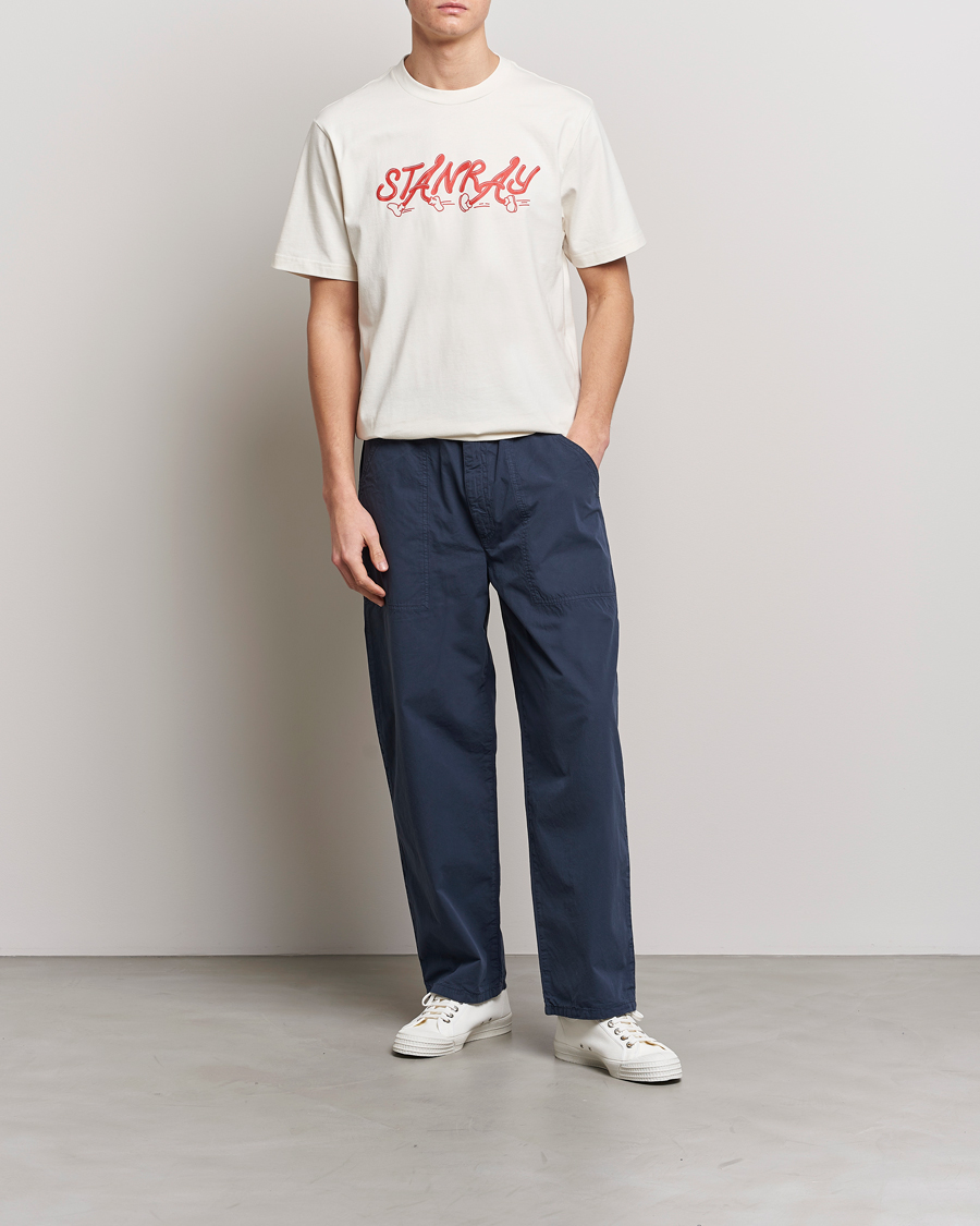 Homme | T-shirts | Stan Ray | Running Crew Neck T-Shirt Natural