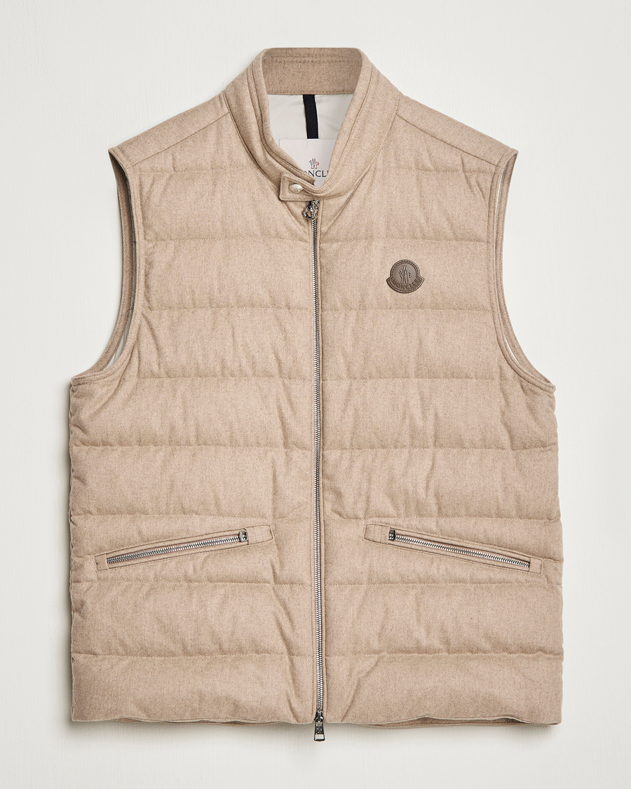 Homme | Gilets | Moncler | Gallienne Flannel Vest Light Grey