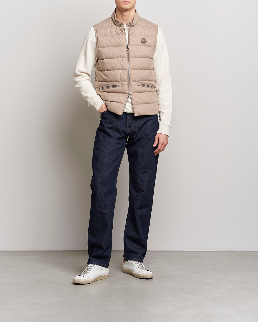 Homme | Gilets | Moncler | Gallienne Flannel Vest Light Grey