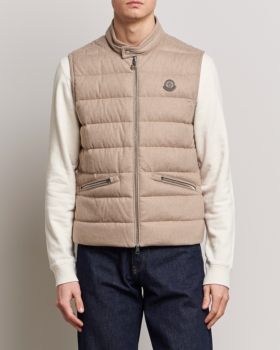 Homme | Gilets | Moncler | Gallienne Flannel Vest Light Grey