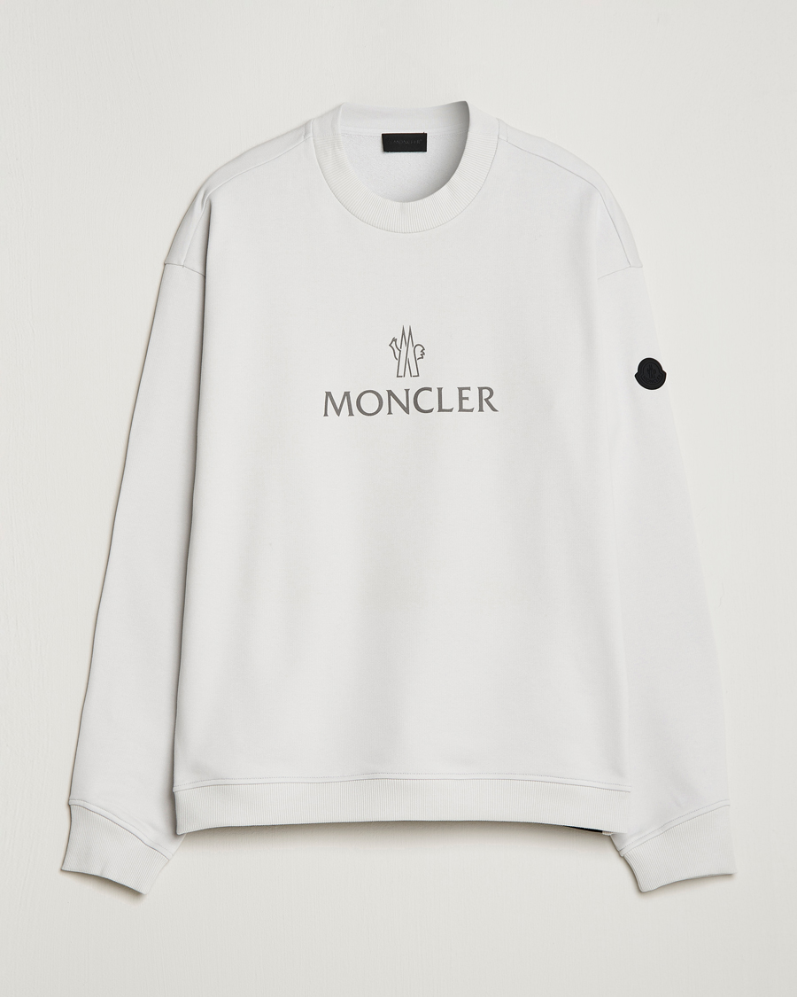 Homme | Pulls Et Tricots | Moncler | Lettering Logo Sweatshirt White