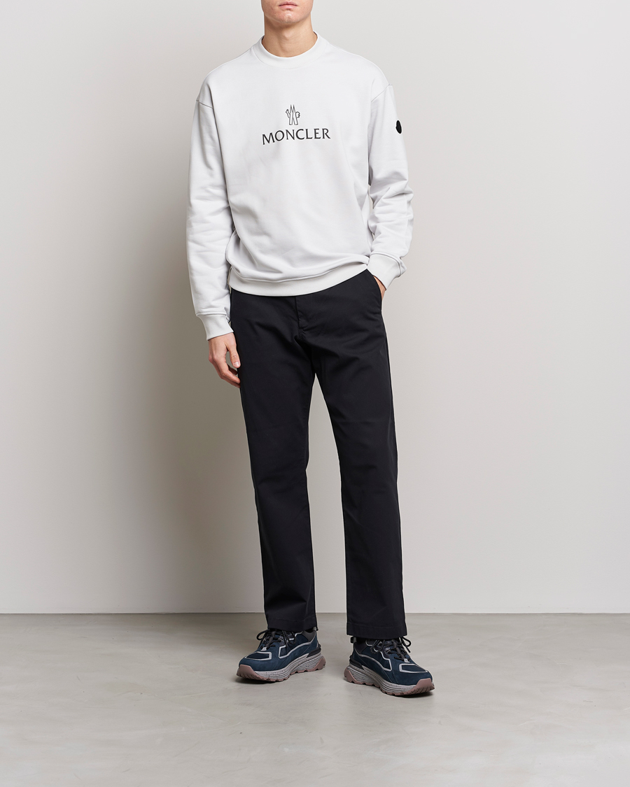 Homme | Pulls Et Tricots | Moncler | Lettering Logo Sweatshirt White