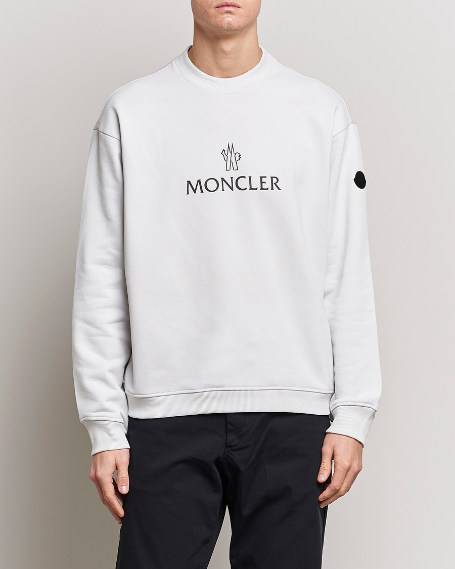 Homme | Pulls Et Tricots | Moncler | Lettering Logo Sweatshirt White