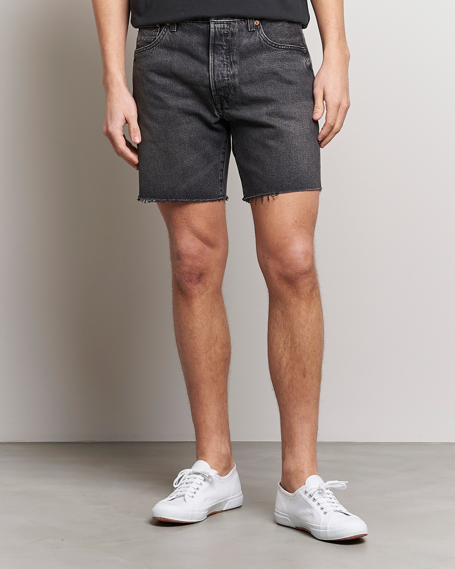 Homme | Shorts | Levi's | 501 93 Denim Shorts Black Worn In