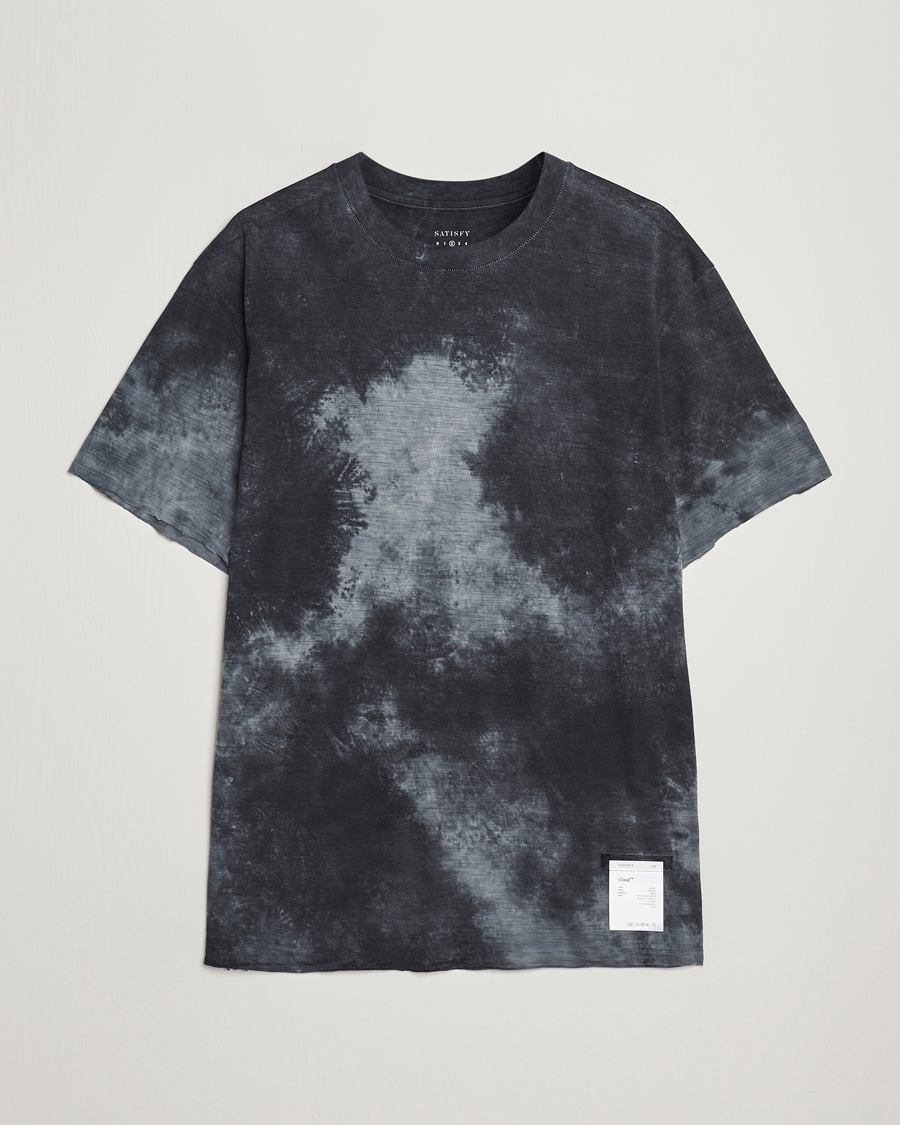 Homme | T-shirts | Satisfy | CloudMerino T-Shirt Batik Black