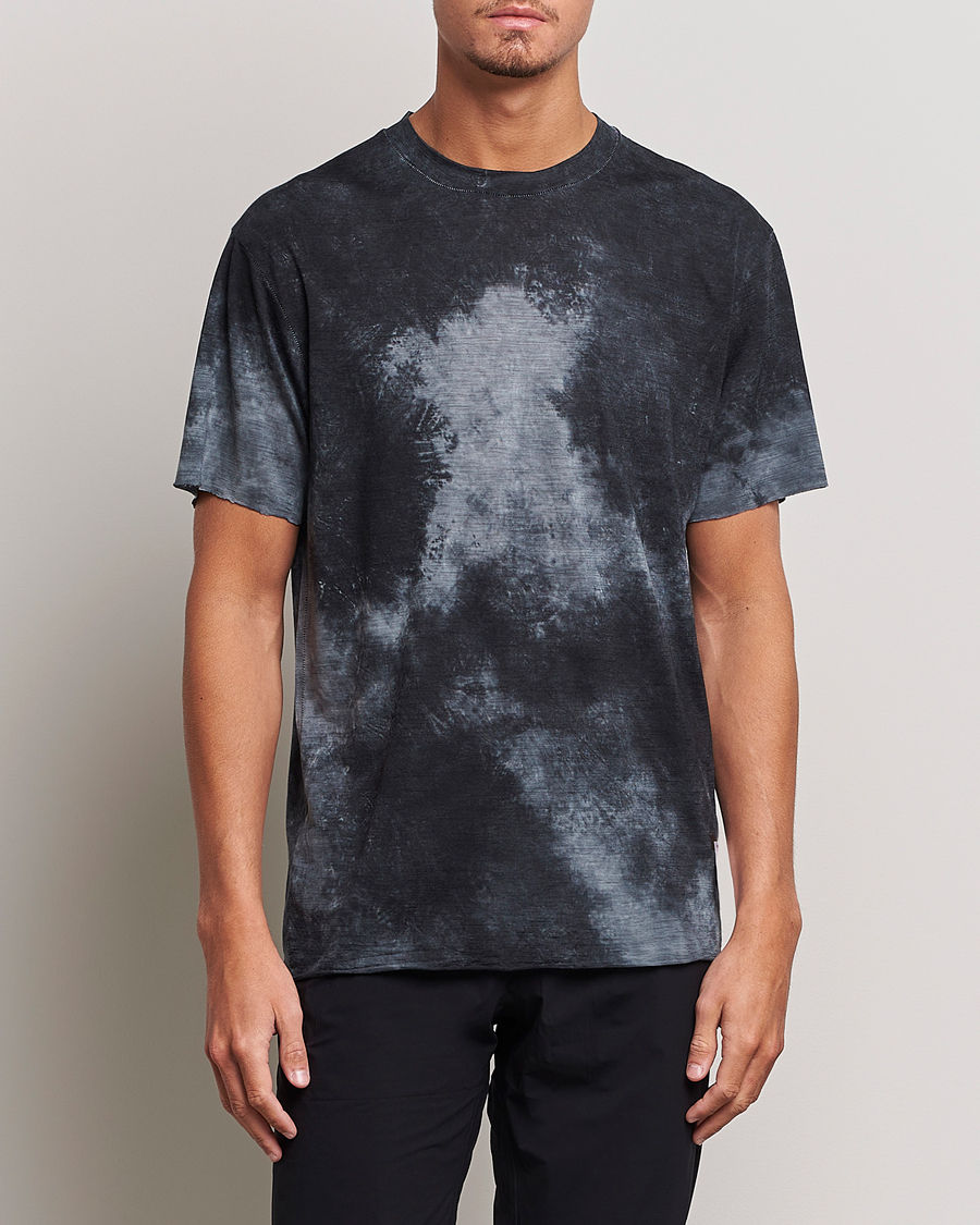 Homme | T-shirts | Satisfy | CloudMerino T-Shirt Batik Black