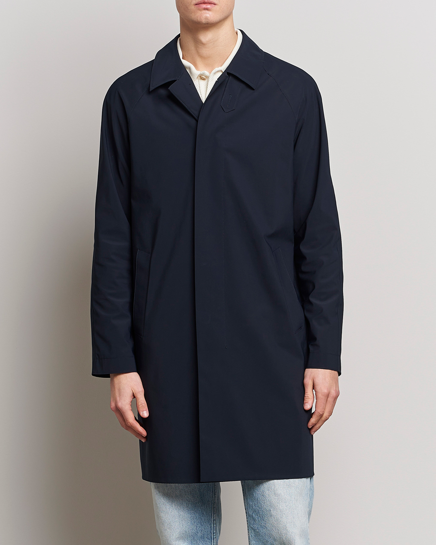 Homme | Manteaux Et Vestes | Harris Wharf London | Light Technic Balmacaan Coat Dark Blue