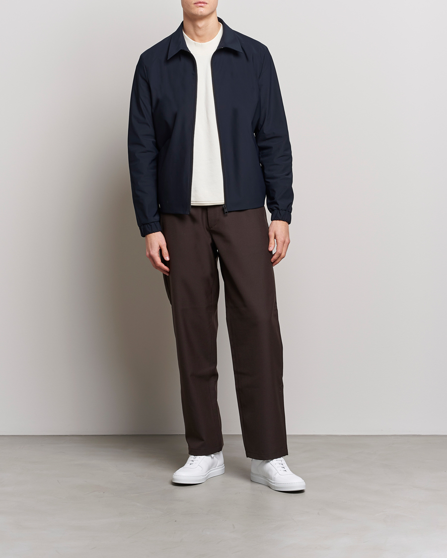 Homme | Manteaux Et Vestes | Harris Wharf London | Light Technic Golf Jacket Dark Blue
