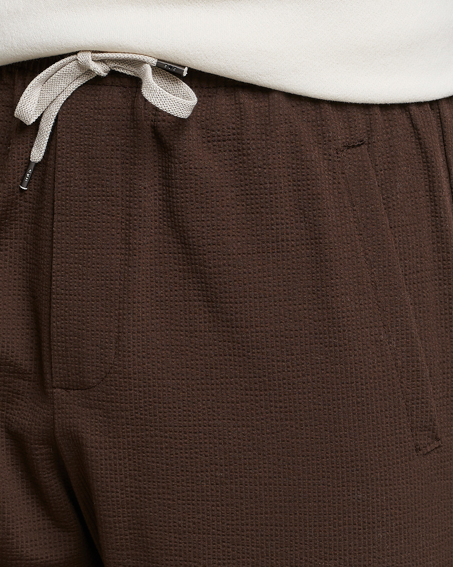 Homme | Pantalons | Harris Wharf London | Coolmax Seersucker Trouser Brown