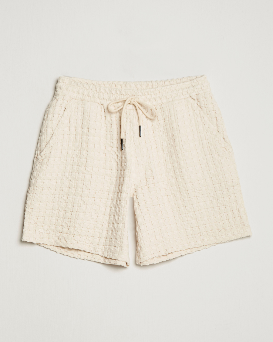 Heren | Korte broek | OAS | Porto Waffle Shorts Ecru