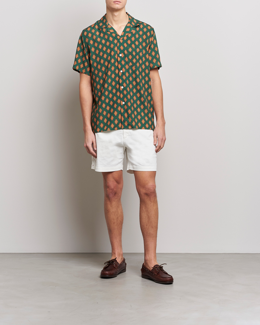 Heren | Overhemden | OAS | Viscose Resort Short Sleeve Shirt Smokin Rustic